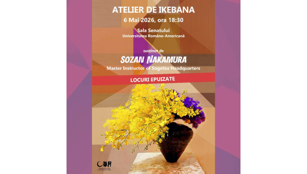 SOGETSU IKEBANA WORKSHOP with the Master Instructor of the Sogetsu Headquarters Sozan Nakamura Sensei